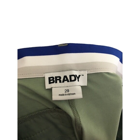 Tom Brady Brand Golf Shorts Men's Size 29 Sage Green Zip Hook & Eye - Picture 5 of 8
